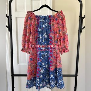 Saloni Grace Silk Mini Dress Size 8